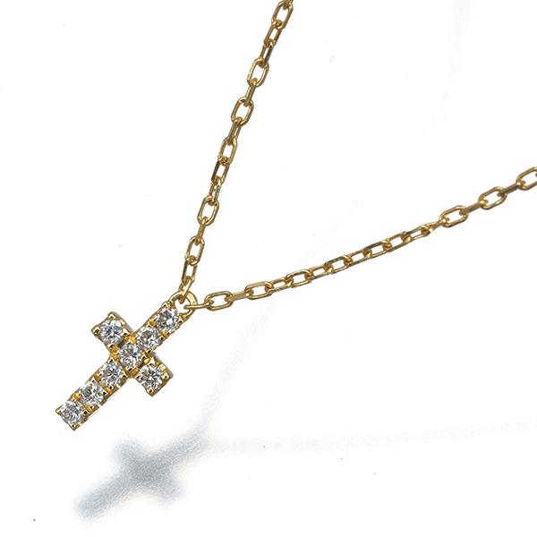 AHKAH（アーカー） ネックレス ダイヤ ダイヤモンド 0.05ct クロス 