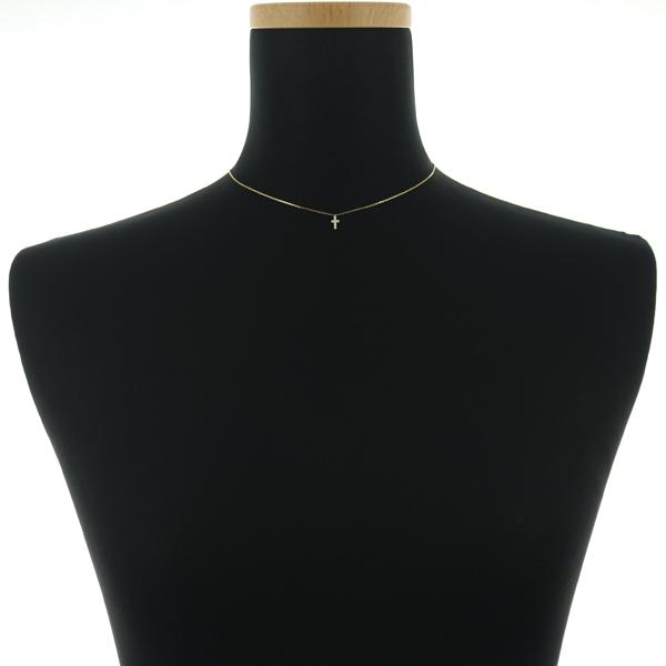 AHKAH（アーカー） ネックレス ダイヤ ダイヤモンド 0.05ct クロス