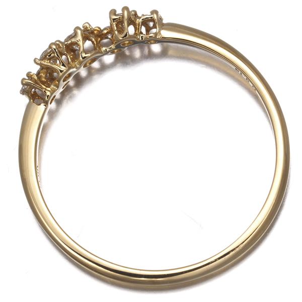 AHKAH（アーカー） リング ダイヤ ダイヤモンド 0.10ct BB 8号 K18YG