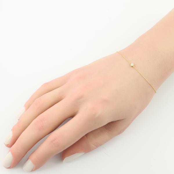 AHKAH（アーカー） ブレスレット ダイヤ ダイヤモンド ティア 一粒 