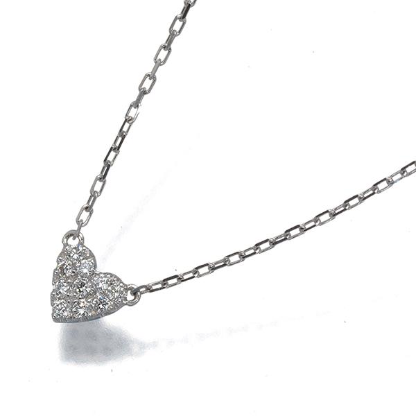 AHKAH（アーカー） ネックレス ダイヤ ダイヤモンド 0.05ct ハート 