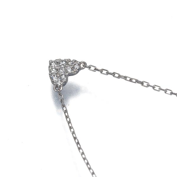 AHKAH（アーカー） ネックレス ダイヤ ダイヤモンド 0.05ct ハート 