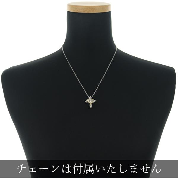 ブラウン ダイヤ ダイヤモンド 0.66ct ハート クロス ペンダントトップ 