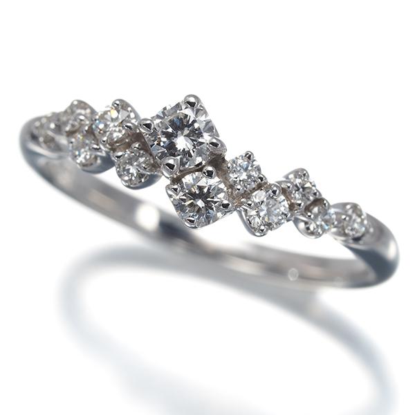 MJC リング ダイヤ ダイヤモンド 0.30ct 8号 K18WG 指輪 BLJ/GENJ 