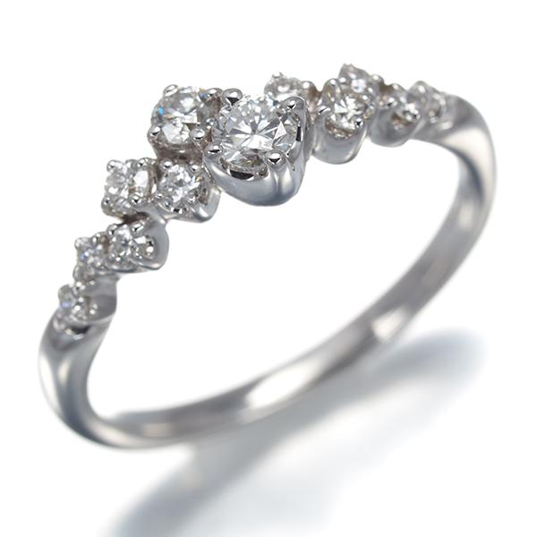 MJC リング ダイヤ ダイヤモンド 0.30ct 8号 K18WG 指輪 BLJ/GENJ 