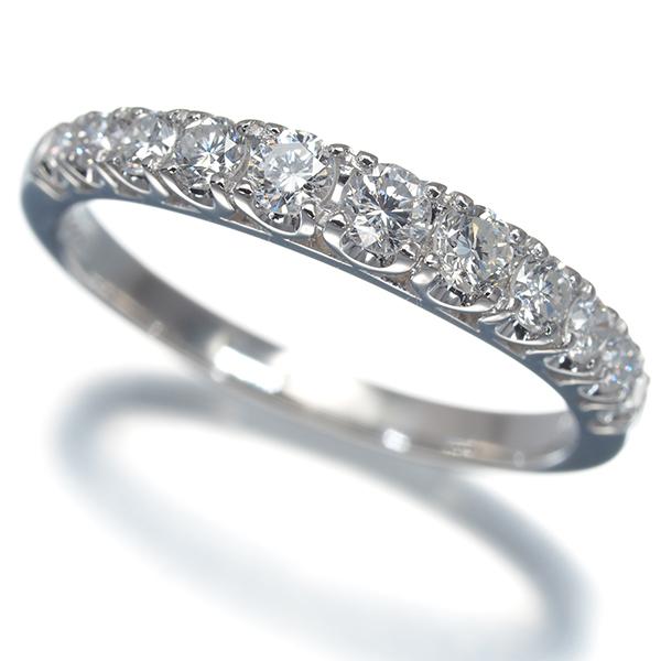 ダイヤ ダイヤモンド 0.50ct ハーフエタニティ リング Pt900 指輪 GENJ 