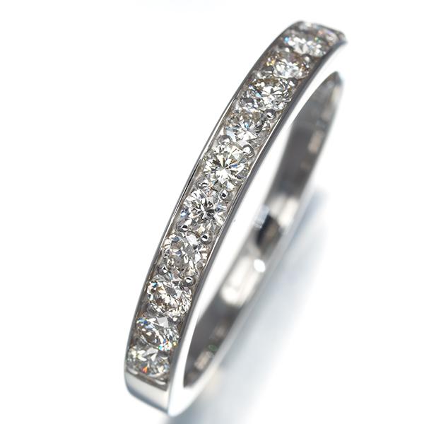 ダイヤ ダイヤモンド 0.50ct ハーフエタニティ リング Pt900 指輪 GENJ 