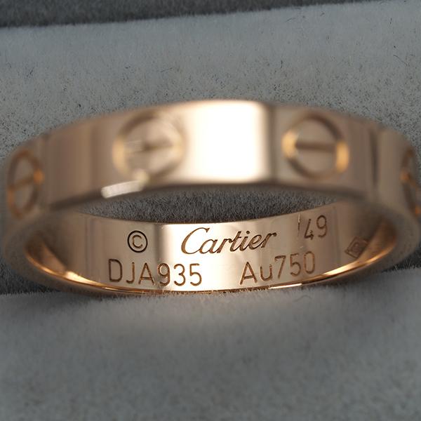 Cartier（カルティエ） ミニラブ リング SM 49号 K18PG 指輪 BLJ