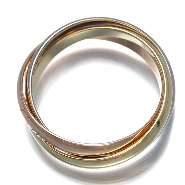 カルティエ　トリニティリング　SM 51号 Cartier（カルティエ） トリニティ リング スリーカラー SM 51号 K18YG