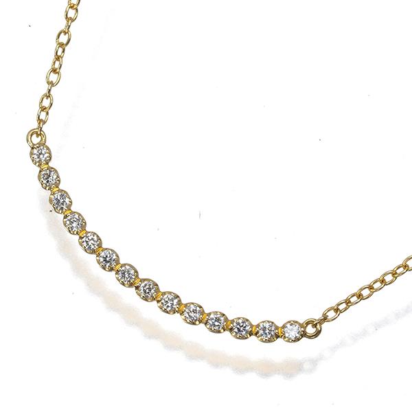 AHKAH（アーカー） ネックレス ダイヤ ダイヤモンド 0.10ct 