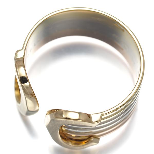 カルティエ リング 2C ドゥーブルC C2 スリーカラー LM 53号 K18YG/WG/PG 指輪 BLJ | Cartier | 03