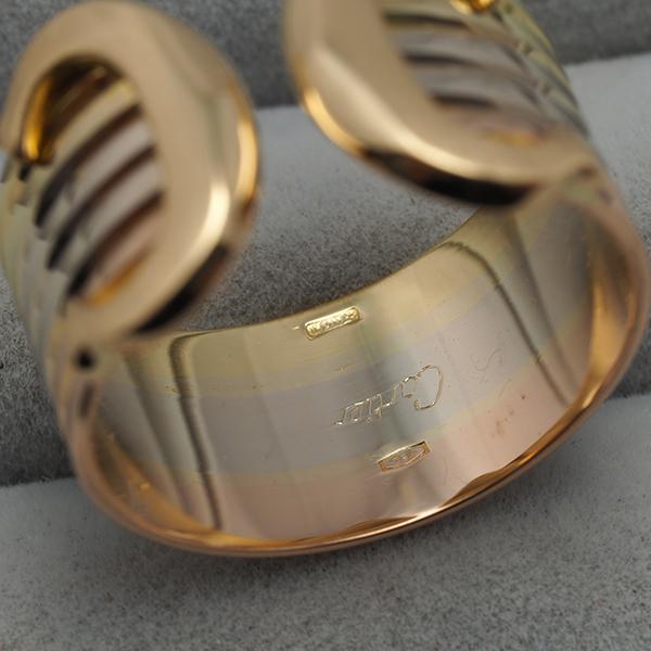 カルティエ リング 2C ドゥーブルC C2 スリーカラー LM 53号 K18YG/WG/PG 指輪 BLJ | Cartier | 04