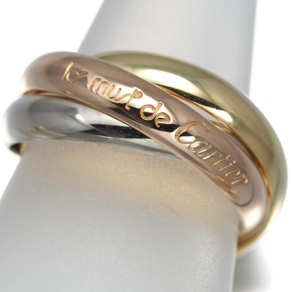 Cartier カルティエ トリニティ スリーカラー ゴールド ライター Cartier（カルティエ） トリニティ リング スリーカラー クラシック 53
