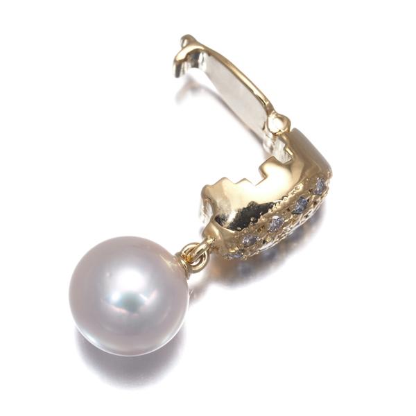 MIKIMOTO（ミキモト） ペンダントトップ パール 真珠 7.7mm ダイヤ