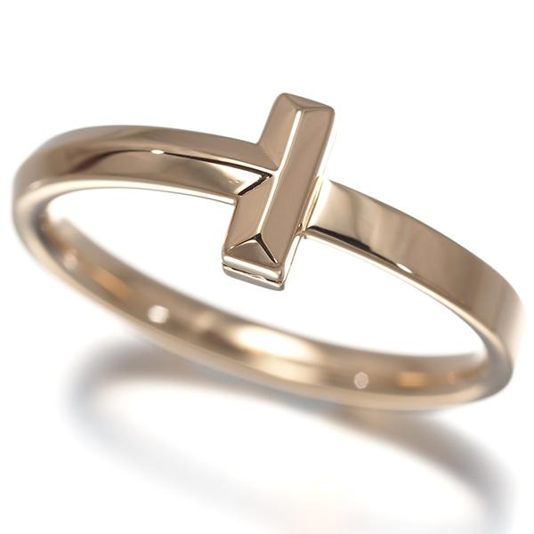TIFFANY&Co. ティファニー リング 指輪 TIFFANY&Co.（ティファニー） リング Tワン ナロー 19号 K18PG 指輪