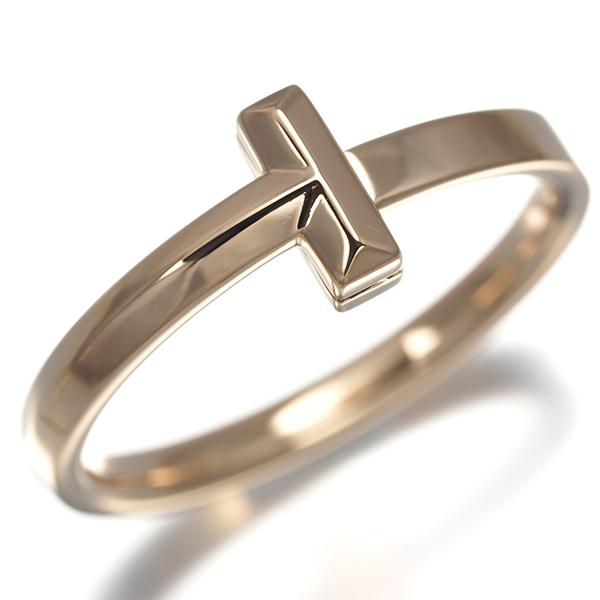 TIFFANY&Co.（ティファニー） リング Tワン ナロー 19号 K18PG 指輪