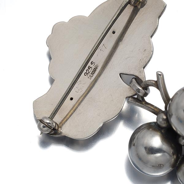 Georg Jensen（ジョージ ジェンセン） ブローチ ムーンライトグレープ