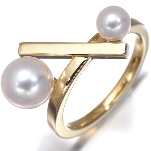 TASAKI（タサキ） リング パール 真珠 5.0-7.5mm バランスクロス 12号