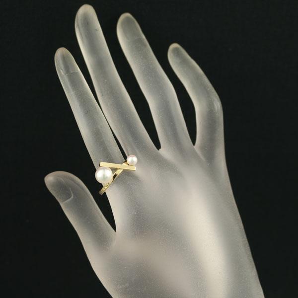 TASAKI（タサキ） リング パール 真珠 5.0-7.5mm バランスクロス 12号