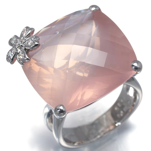 TASAKI（タサキ） リング ローズクォーツ 25.39ct ダイヤ ダイヤモンド