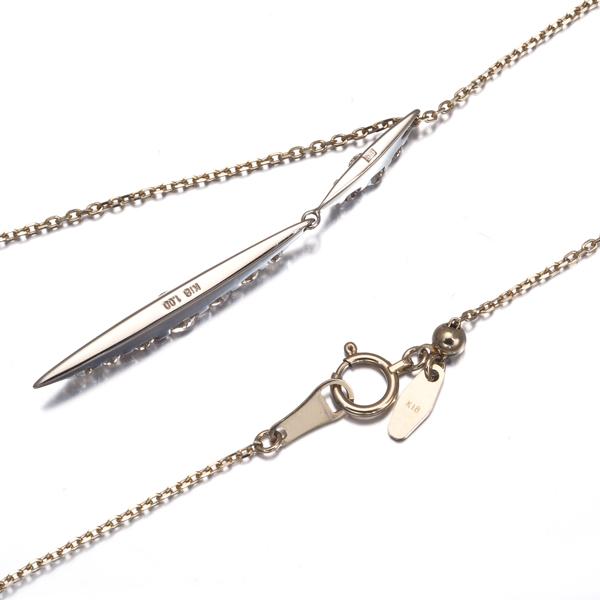 カシケイ ネックレス ブラウン ダイヤ ダイヤモンド 1.00ct ネイキッド 