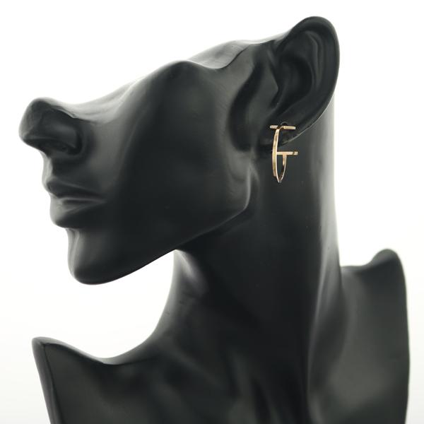 Tiffany ピアス 片耳 TIFFANY&Co.（ティファニー） ピアス Tワイヤー ミディアム フープ