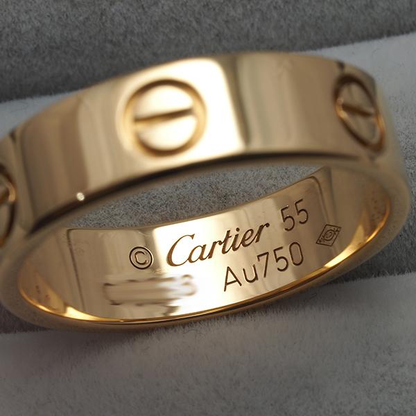 【Hiro・M】Cartier ラブリングクラシック サイズ55 YG Cartier（カルティエ） ラブ リング ウェディング クラシック 55号
