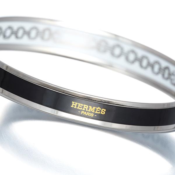 HERMES（エルメス） ブレスレット エマイユ PM ホワイト バングル