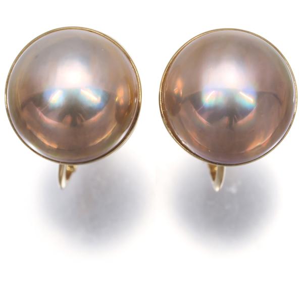 TASAKI（タサキ） イヤリング マベパール 真珠 14.0mm K18YG BLJ