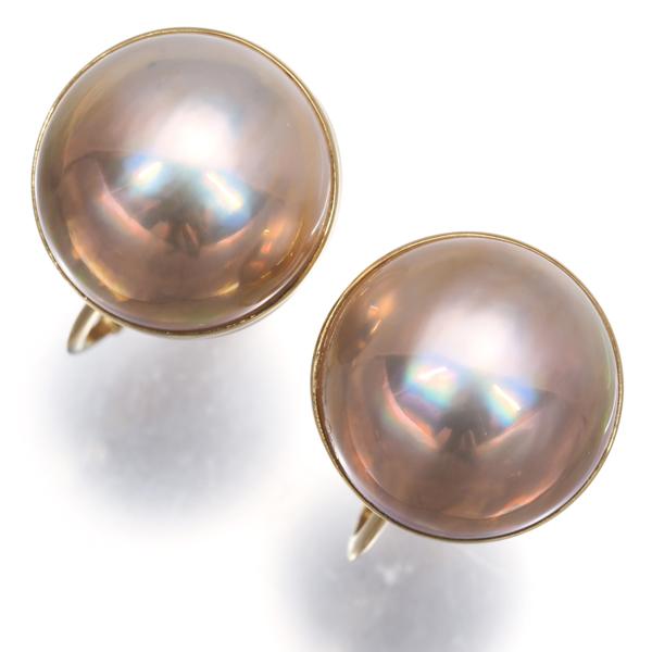 TASAKI（タサキ） イヤリング マベパール 真珠 14.0mm K18YG BLJ