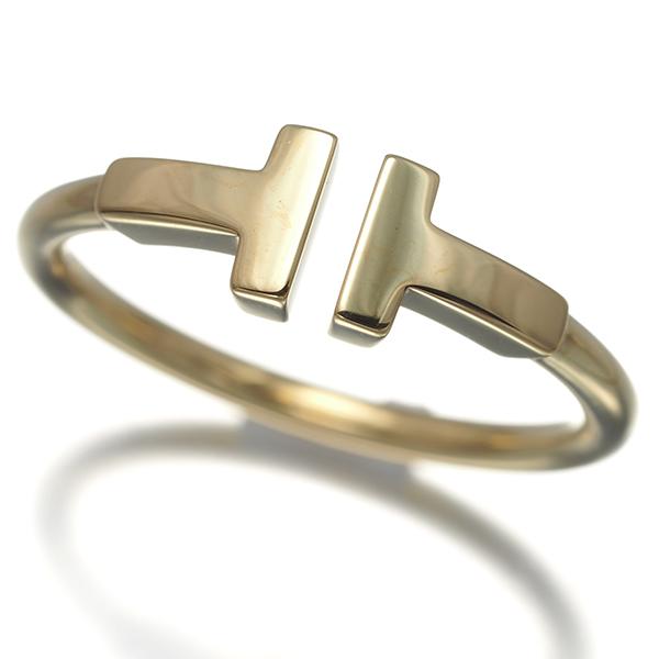 TIFFANY&Co.（ティファニー） リング Tワイヤー 12号 K18YG 指輪 BLJ 