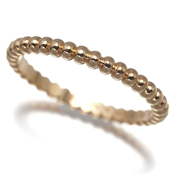 新品 Van Cleef & Arpels ペルレリング スモール 53 13号 ヴァンクリーフ&アーペル リング ペルレ スモール 53号 K18PG 指輪 BLJ