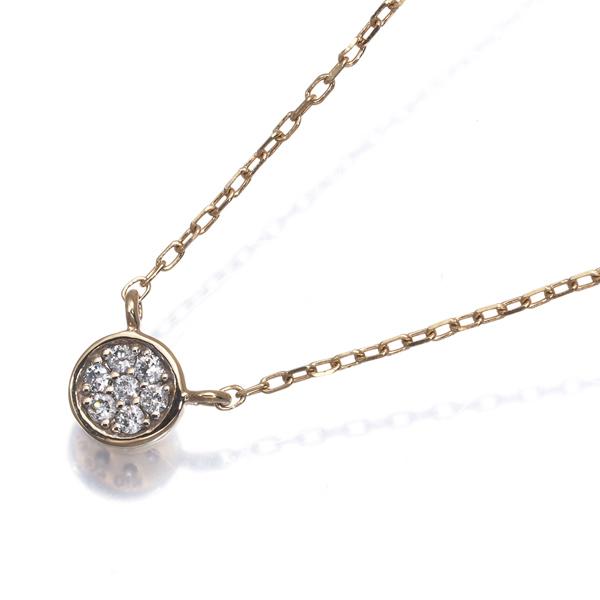 ete（エテ） ネックレス ダイヤ ダイヤモンド 0.02ct パヴェ サークル