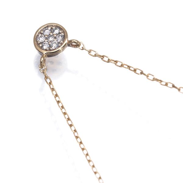 ete（エテ） ネックレス ダイヤ ダイヤモンド 0.02ct パヴェ サークル