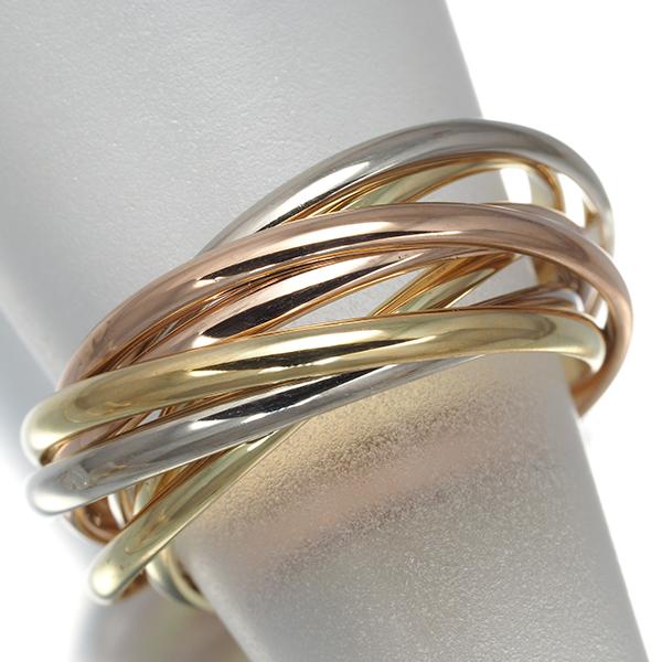 Cartier（カルティエ） トリニティ リング スリーカラー 7連 XS 49号
