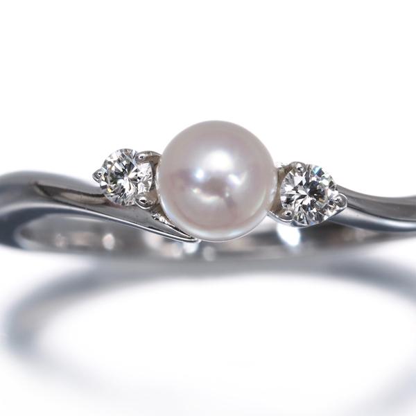 MIKIMOTO（ミキモト） リング ベビー パール 真珠 4.1mm ダイヤ