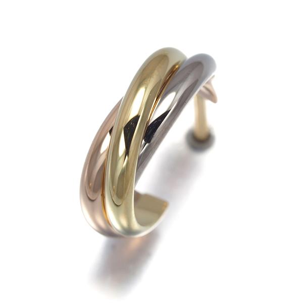 Cartier（カルティエ） トリニティ ピアス スリーカラー フープ 片耳