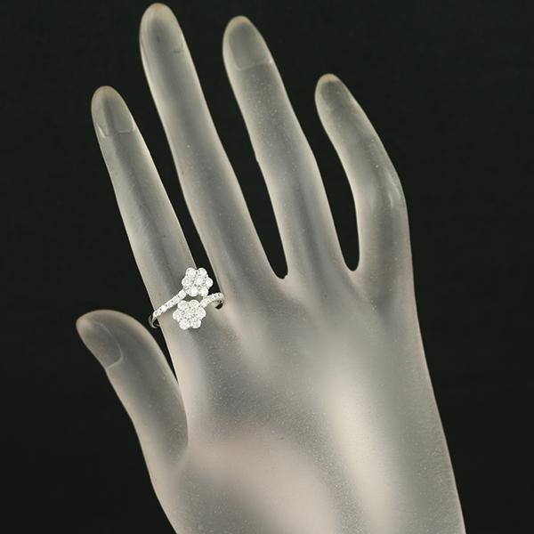 Pt900　天然ダイヤモンド1.00ctフラワーリング ダイヤ ダイヤモンド 1.00ct フラワー リング Pt900 指輪 GENJ