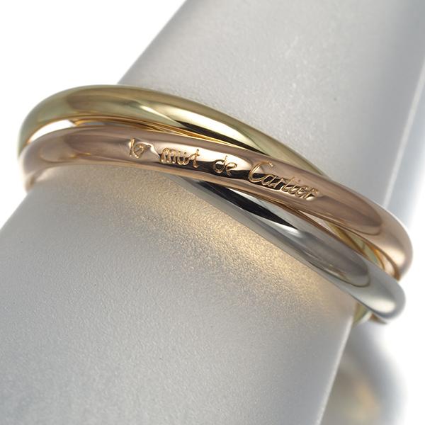 【最終価格】カルティエ トリニティリング XS サイズ54 Cartier（カルティエ） トリニティ リング スリーカラー XS 54号 K18YG