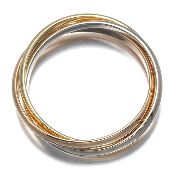 Cartier（カルティエ） トリニティ リング スリーカラー XS 54号 K18YG