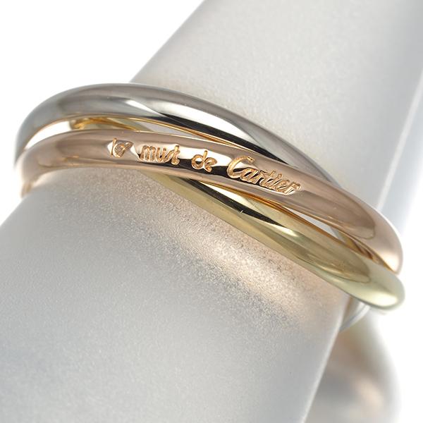 Cartier（カルティエ） トリニティ リング スリーカラー XS 53号 K18YG