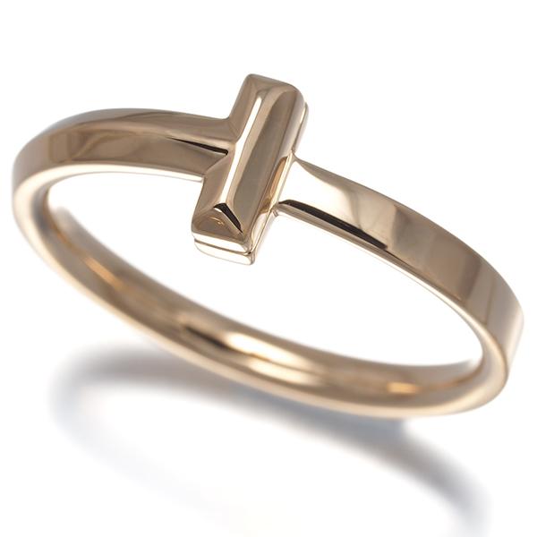 TIFFANY&Co.（ティファニー） リング Tワン ナロー 19号 K18PG 指輪 