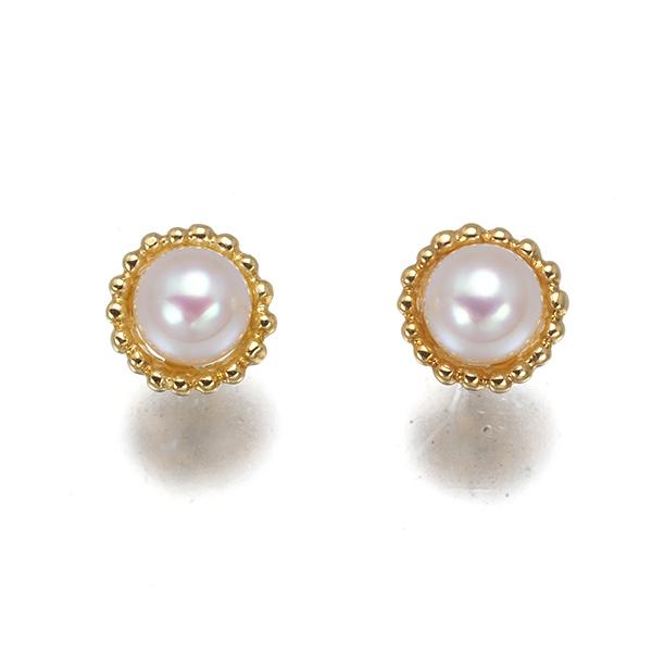 MIKIMOTO（ミキモト） ピアス パール 真珠 4.1mm K18YG BLJ
