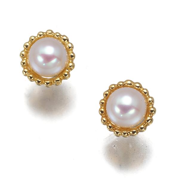 MIKIMOTO（ミキモト） ピアス パール 真珠 4.1mm K18YG BLJ