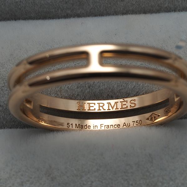 HERMES（エルメス） リング アリアンヌ 51号 K18PG 指輪 BLJ