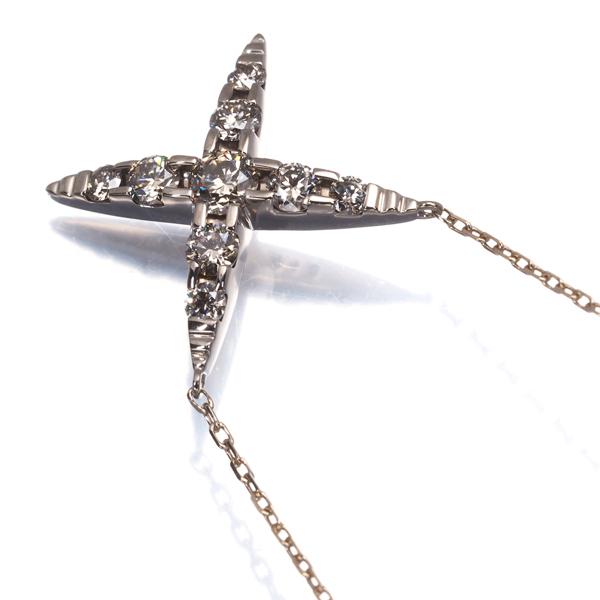 カシケイ ネックレス ブラウン ダイヤ ダイヤモンド 0.45ct ネイキッド 
