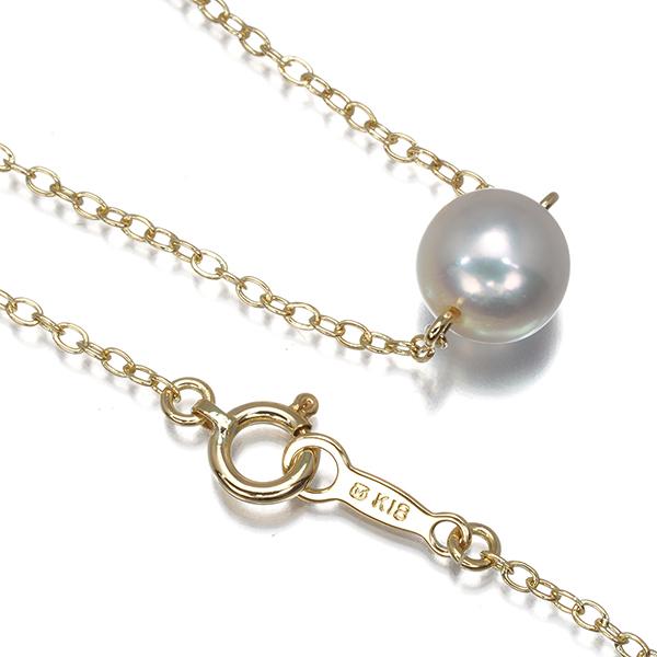 MIKIMOTO（ミキモト） ネックレス パール 真珠 6.9mm 一粒 K18YG BLJ