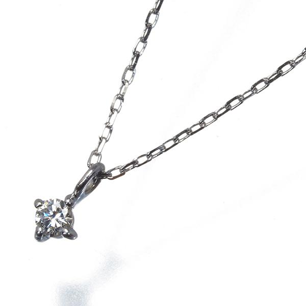ete（エテ） ネックレス ダイヤ ダイヤモンド 0.02ct 一粒 K10WG BLJ 
