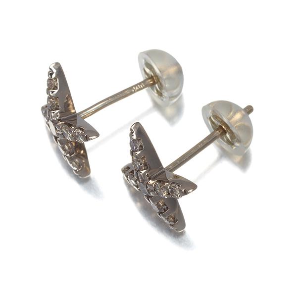 カシケイ ネイキッド ダイヤモンド ピアス k18 ブラウンダイヤ カシケイ ピアス ブラウン ダイヤ ダイヤモンド 0.40ct ネイキッド