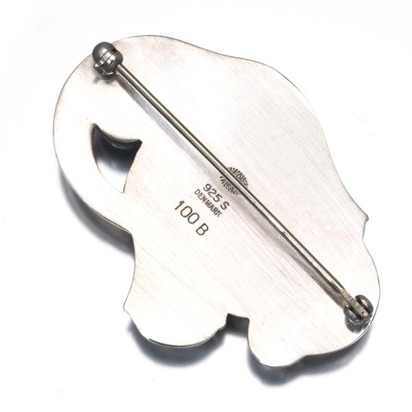 Georg Jensen（ジョージ ジェンセン） ブローチ ムーンストーン 100B